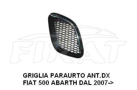 GRIGLIA PARAURTO FIAT 500 ABARTH 07-> ANT.DX